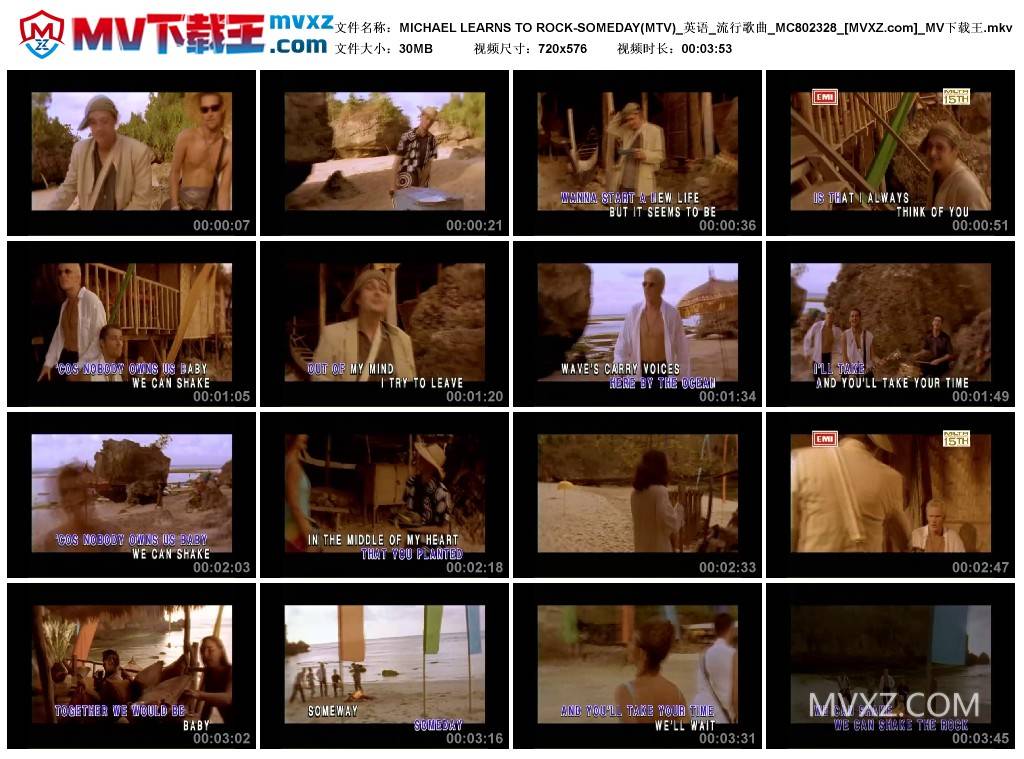 MICHAEL LEARNS TO ROCK-SOMEDAY(MTV)_英语_流行歌曲_MC802328